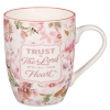 Mug - Coral Floral Trust in the Lord Prov. 3